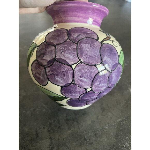 Lygia Dubin Small Colorful Fruit Vase Pottery One Of A Kind Handmade - Picture 7 of 10